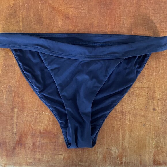 FINAL SALE: Andie The Banded Bikini Bottom, Medium, Navy - Picture 4 of 5